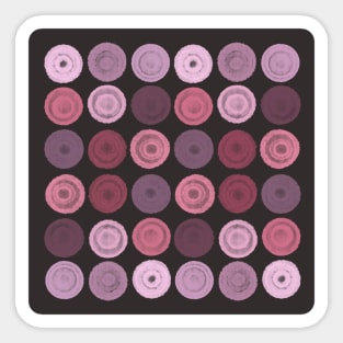 Abstract pattern with pastel circles Sticker